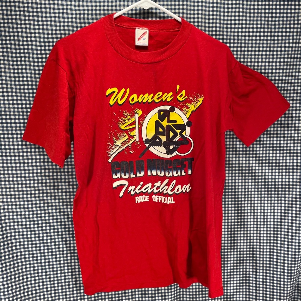Vintage Single Stitch Alaska Gold Nugget Triathlon